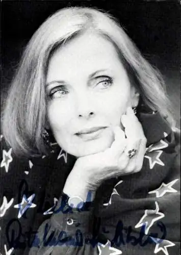 Ak Schauspielerin Ruth-Maria Kubitschek, Portrait, Autogramm