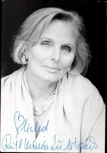 Ak Schauspielerin Ruth Maria Kubitschek, Portrait, Autogramm