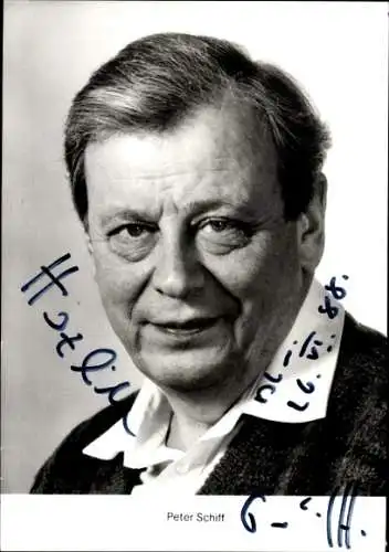 Ak Schauspieler Peter Schiff, Portrait, Autogramm