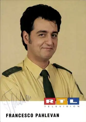 Ak Schauspieler Francesco Pahlevan, Portrait, Autogramm