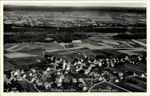 Ak Kirchdorf an der Iller Württemberg, Fliegeraufnahme