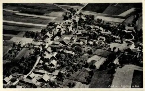 Ak Egglfing am Inn Bad Füssing Niederbayern, Fliegeraufnahme