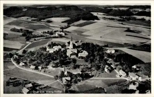 Ak Weng Bad Griesbach im Rottal Niederbayern, Fliegeraufnahme