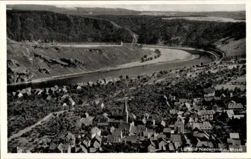 Ak Niederemmel Piesport an der Mosel, Fliegeraufnahme