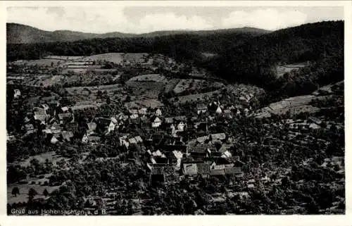 Ak Hohensachsen Weinheim an der Bergstraße Baden, Fliegeraufnahme