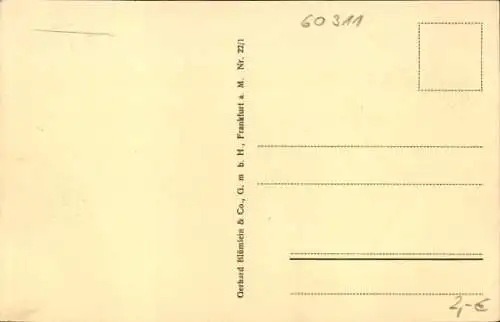 Ak Frankfurt am Main, Teilansicht, Brücke, Kirchtürme