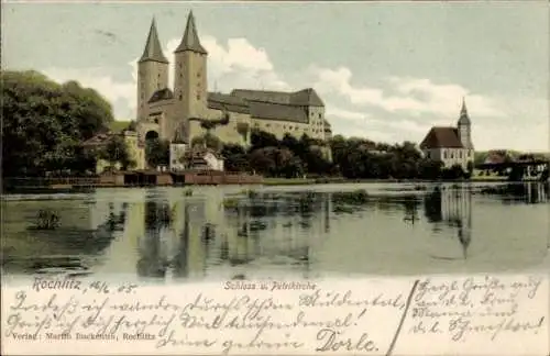 Ak Rochlitz an der Mulde Sachsen, Schloss, Petrikirche