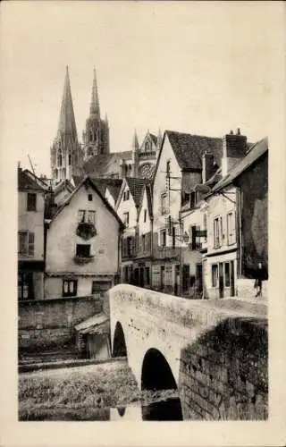 Ak Chartres Eure et Loir, Pont Boujou