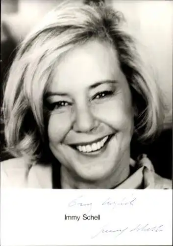 Ak Schauspielerin Immy Schell, Portrait, Autogramm