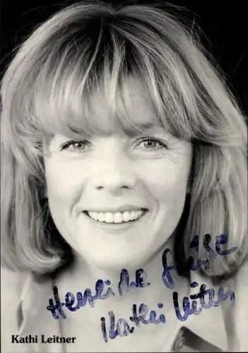 Ak Schauspielerin Kathie Leitner, Portrait, Autogramm