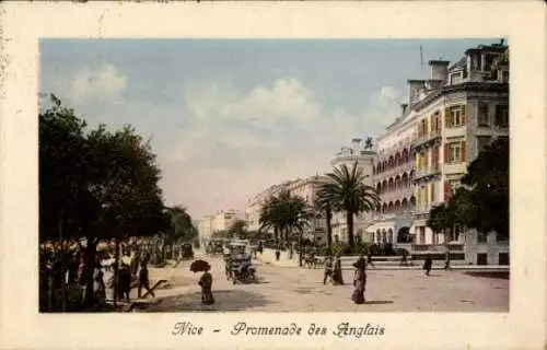 Ak Nizza Nizza Alpes Maritimes, Promenade des Anglais