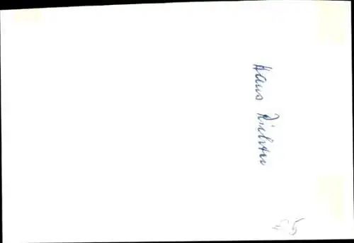 AK Schauspieler Hans Richter, Portrait, Autogramm