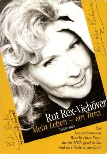 Ak Schauspielerin und Sängerin Rut Rex-Viehöver, Portrait, Autogramm