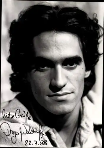 Ak Schauspieler Diego Wallraff, Portrait, Autogramm