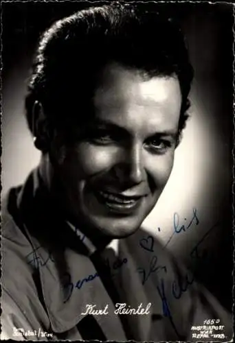 Ak Schauspieler Kurt Heintel, Portrait, Autogramm