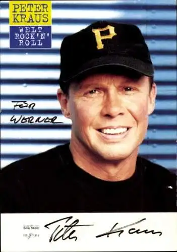 Ak Schauspieler Peter Kraus, Portrait, Autogramm