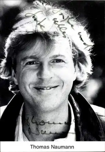 Ak Moderator und Schauspieler Thomas Naumann, Portrait, Autogramm
