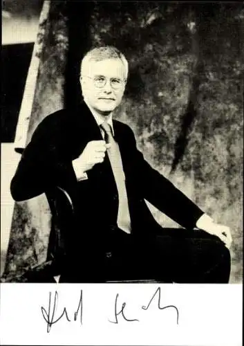 Ak Moderator Harald Schmidt, Portrait, Autogramm