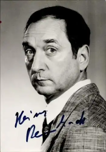 Ak Schauspieler Heinz Rennhack, Portrait, Autogramm