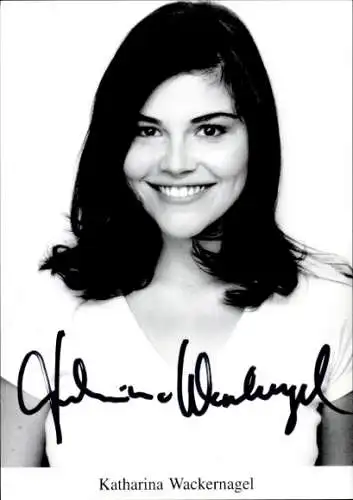 Ak Schauspielerin Katharina Wackernagel, Portrait, Autogramm