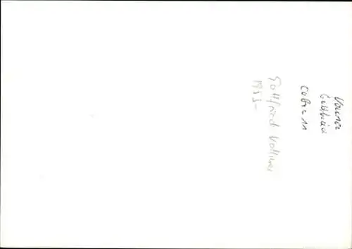 Ak Schauspieler Gottfried Vollmer, Portrait, Autogramm