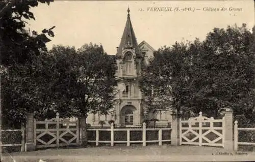 Ak Verneuil sur Seine Yvelines, Chateau des Groues