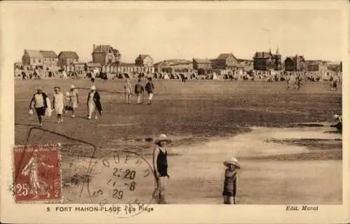 Ak Fort Mahon Plage Somme, Strand