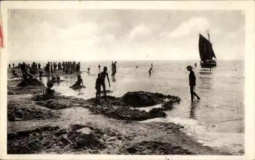 Ak Fort Mahon Plage Somme,a maree haute, Promenade, Pier