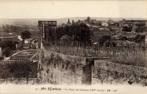 Ak Saint Emilion Gironde, La Tour de Guetteur