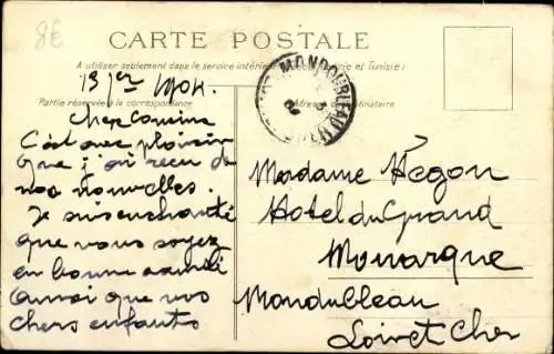 Ak Marseille Bouches du Rhône, Le Cours Belzunce, Straßenbahn