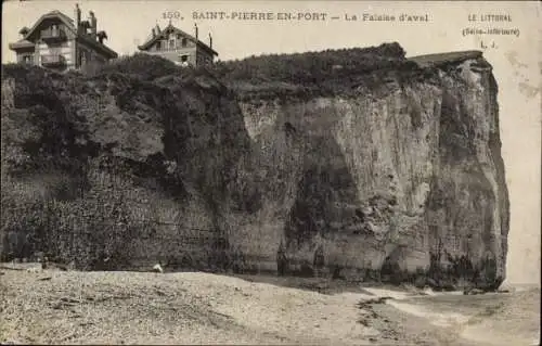 Ak Saint Pierre in Port Seine Maritime, Falaise d’Aval