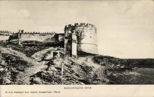 Ak Saloniki Griechenland, Festung, 1916