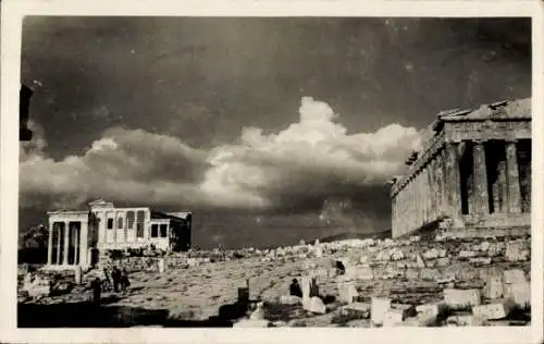 Foto Ak Saloniki Griechenland Griechenland, Teilansicht vom Tempel, Ruinen