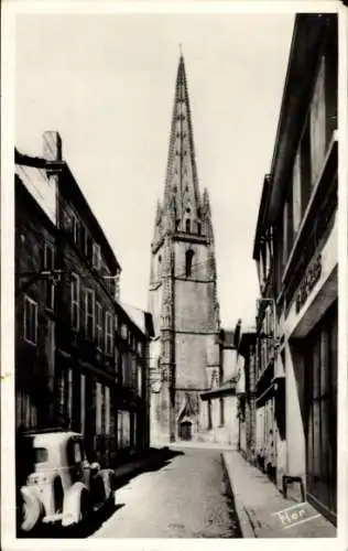 Ak Niort Deux Sèvres, Rue Jeanne-d'Arc, Eglise Notre-Dame