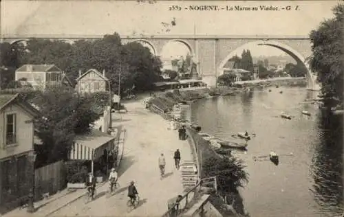 Ak Nogent sur Marne Val de Marne, Viaduc