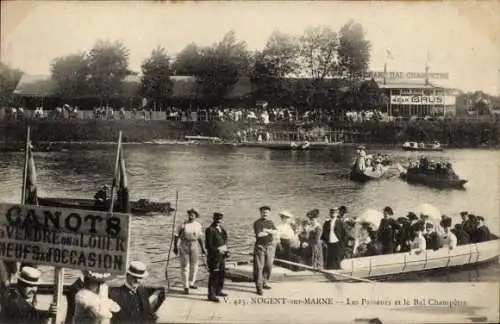 Ak Nogent sur Marne Val de Marne, Bal Champetre, Passeurs