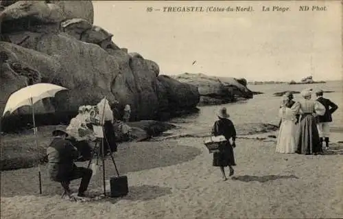 Ak Tregastel Cotes d'Armor, Strand