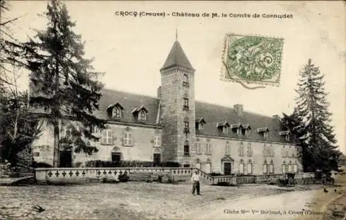 Ak Crocq Creuse, Chateau de M. de Comte de Cornudet