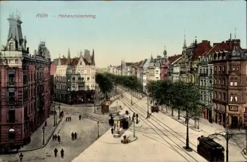 Ak Köln am Rhein, Hohenzollernring, Straßenbahn