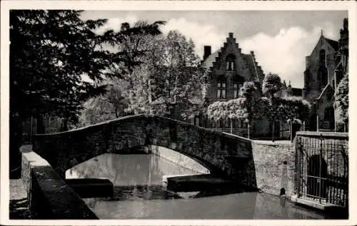 Ak Brügge Brügge Flandern Westflandern, St.-Bonifatius-Brücke