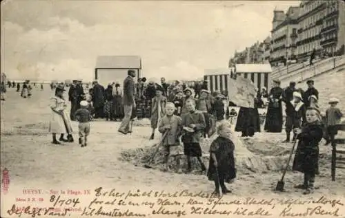 Ak Knokke Heist Heyst Knocke sur Mer Westflandern, Strand