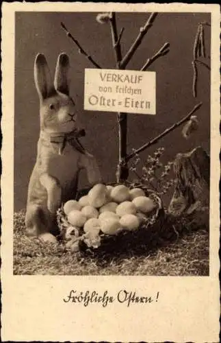 Ak Glückwunsch Ostern, Osterhase, Ostereier