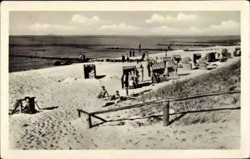 Ak Seeheilbad Zingst an der Ostsee, Strand