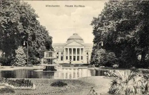 Ak Wiesbaden in Hessen, neues Kurhaus