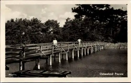 Ak Ostseebad Prerow auf dem Darß, Brücke