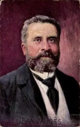 Künstler Ak Feiertag, K., Jean Jaurès, Politiker, Portrait