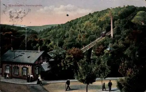 Ak Wiesbaden in Hessen, Nerobergbahn