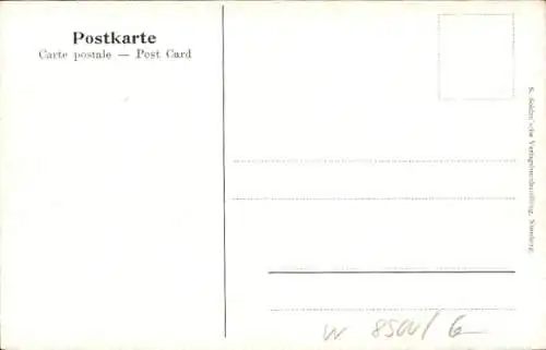 Künstler Ak Nürnberg in Mittelfranken, Maxbrücke, Burg