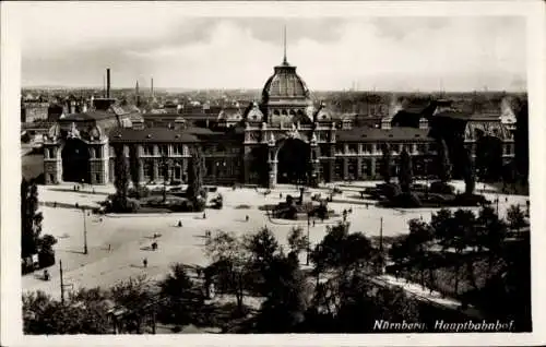 Ak Nürnberg in Mittelfranken, Hauptbahnhof