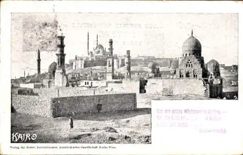 Ak Kairo Ägypten, Panoramaansicht der Stadt